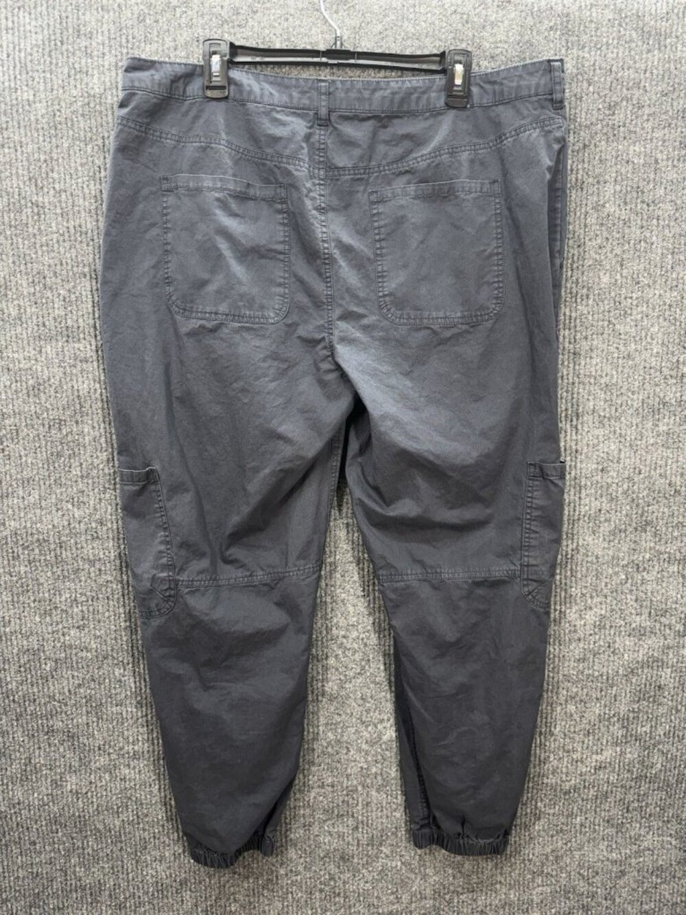 Sundance Julienne Cargo Joggers Pants Womens 16 Gray Button Fly Cotton Boho - Picture 3 of 9